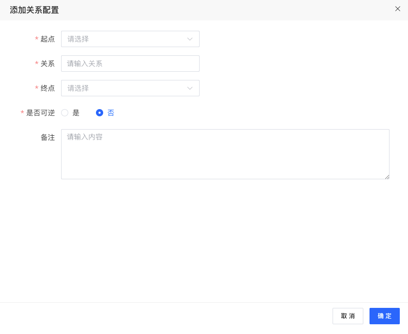 关系配置 - 添加